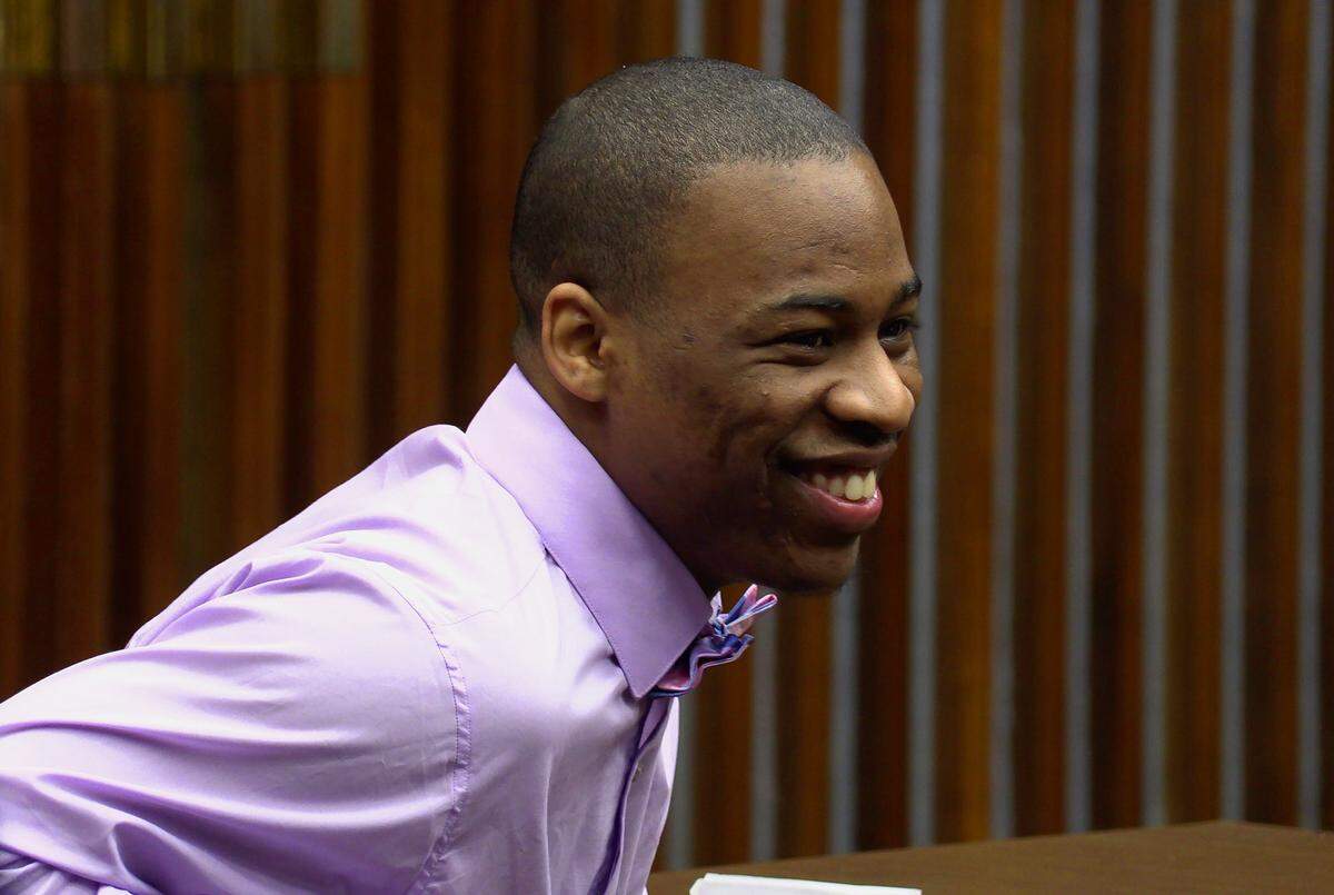 Tyquez Davis waits for his trial to continue Wednesday, July 17, 2019 in Superior Court. Davis is charged with murder in the August 2016 death of Deonn Carter. Besides murder and aggravated assault, Davis is charged with 10 counts of burglary and two of auto theft. If convicted, he faces life in prison.