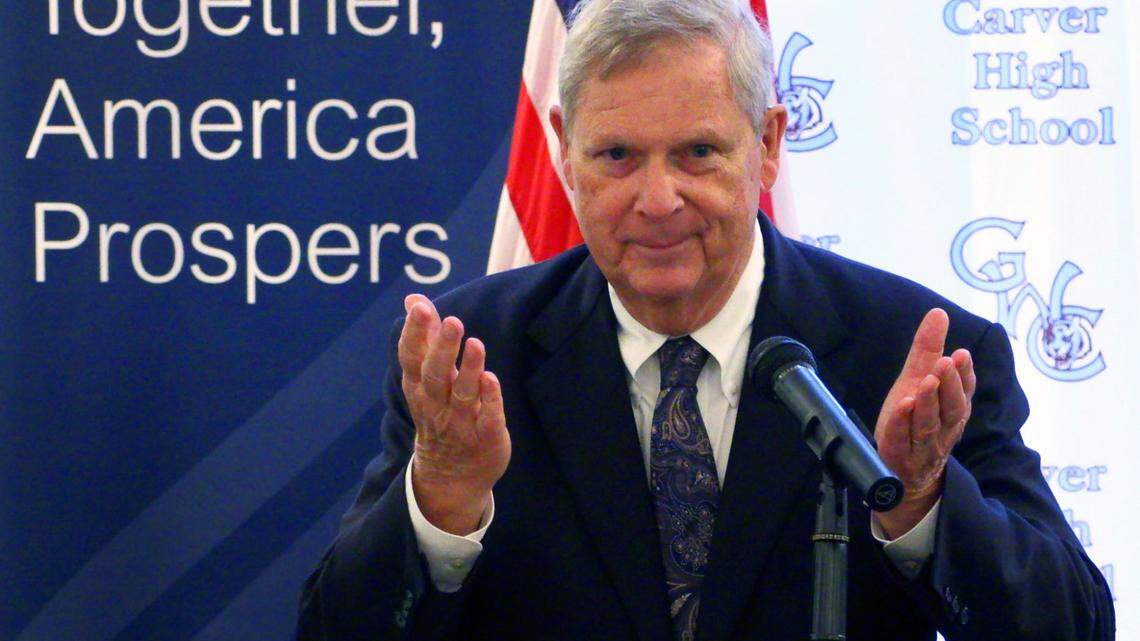 U.S. Secretary of Ag highlights progress and threats to farming during Columbus trip
