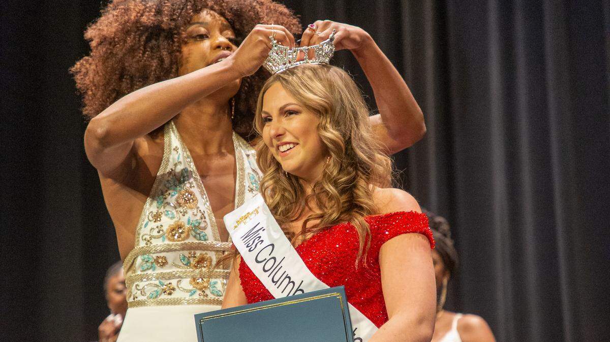 Tori Svenson is crowned Miss Columbus State University 2022 at the Feb. 19 competition on CSU’s main campus.