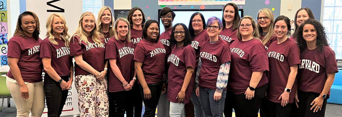 These 18 Muscogee County School District teachers are the 2023 Harvard Fellows, selected by the Muscogee Educational Excellence Foundation for an all-expenses-paid trip to Harvard University, where they will attend professional development classes for a week this summer. The foundation announced this year’s Harvard Fellows during a news conference March 22, 2023, in the Wynnton Arts Academy library.