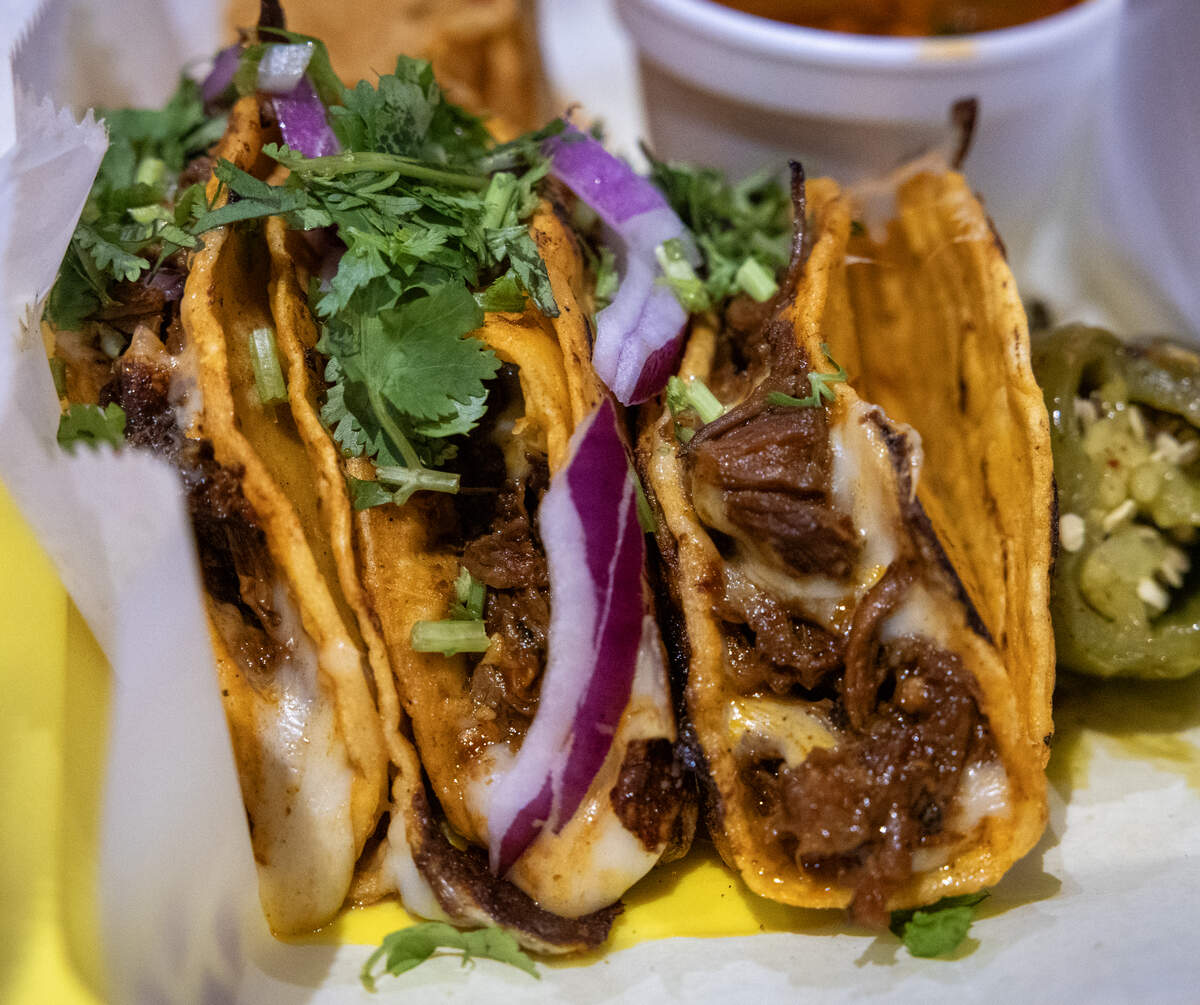 Ledger-Enquirer reporter Kelby Hutchison ordered three quesabirria tacos during his first trip to Tacos El Paisa, the newest Mexican restaurant to join the scene on Broadway in downtown Columbus, Georgia. 07/02/2026