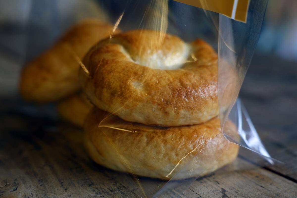Bagels, pictured Jan. 21, 2026, are among the bakery items made by Keli Kloss, owner of Mon Petit Pain, a bakery in Opelika, Alabama.
