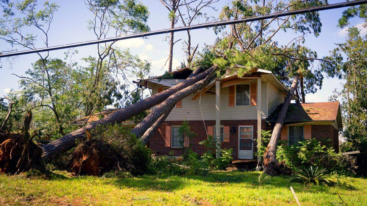 U.S. Senator Jon Ossoff surveyed storm damage from Hurricane Helene in Valdosta, Georgia. 09/28/2024