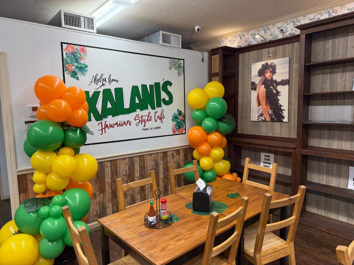 Kalani’s Hawaiian Style Cafe, 711 13th St. in Phenix City, mainly serves the same dishes from the food truck. But with an updated menu, Kalani’s will serve dishes exclusively available at the cafe.