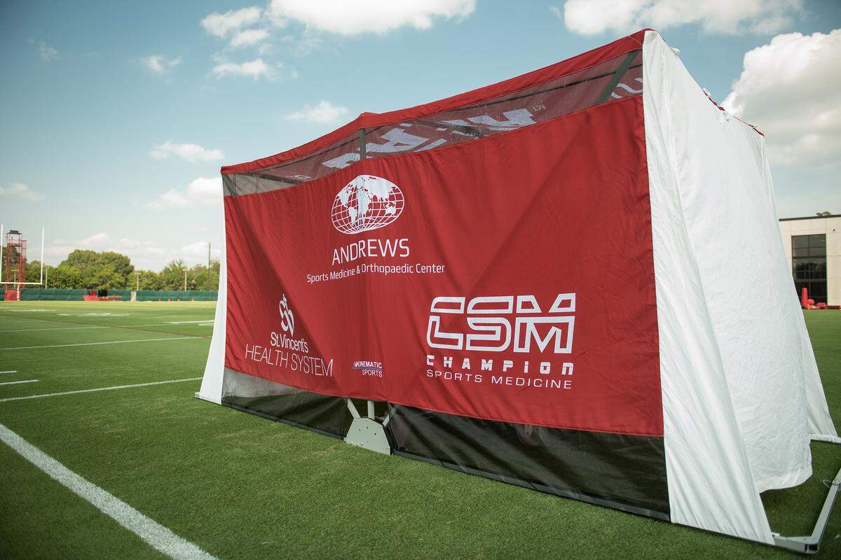 UA was recently granted a patent for the SidelinER, which allows private medical exams on the sideline of athletic contests.