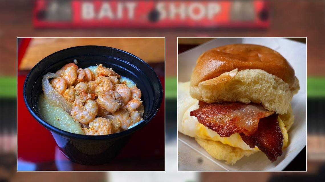 There’s nothing fishy about the shrimp and grits at this Columbus bait shop. Our review
