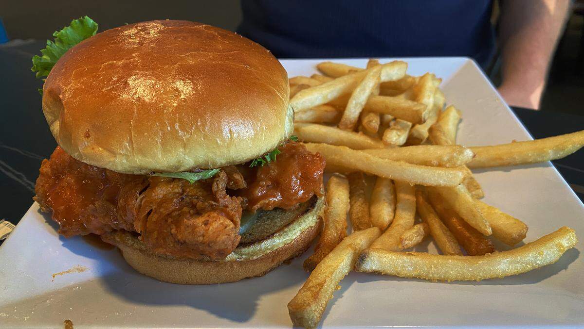 Ledger-Enquirer reporter Kelby Hutchison ordered the Spicy Chicken Sandwich at Toasted in Columbus, Georgia. 