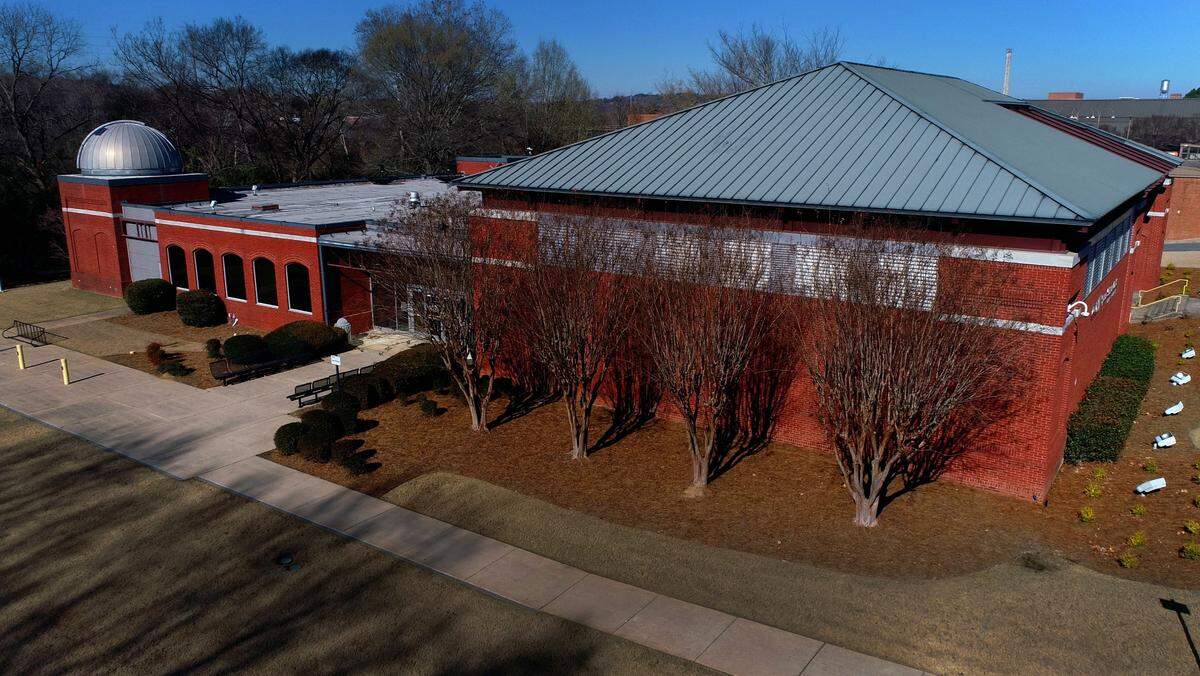The Columbus State University Coca-Cola Space Science Center is at 701 Front Avenue in downtown Columbus.