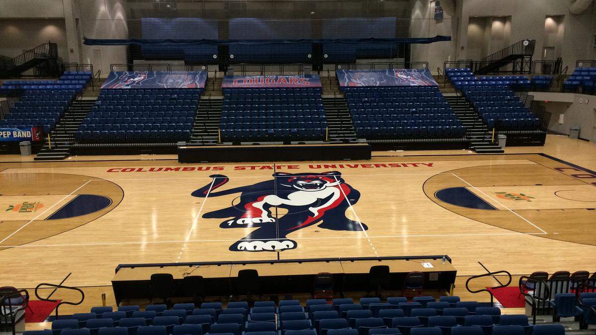 The court at Columbus State’s Lumpkin Center.
