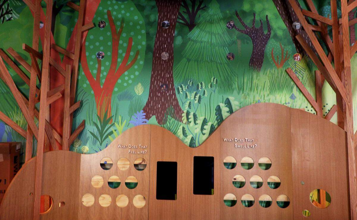 The Columbus Museum has created a large, bright, colorful children’s gallery that is easy to get to from the museum entrance.