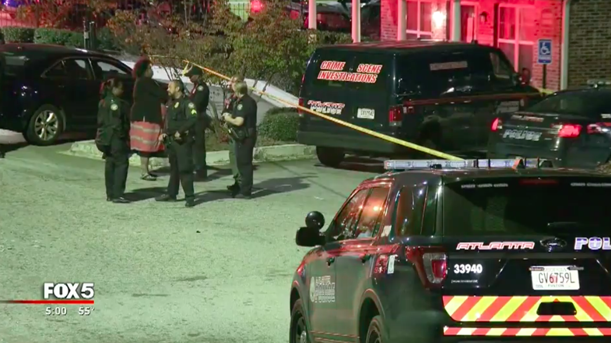 Pregnant 14-year-old Sonja Harrison was killed in Atlanta after a stray bullet was fired through her ceiling, killing her and her unborn baby, family said. Police are looking for a suspect from the above apartment.
