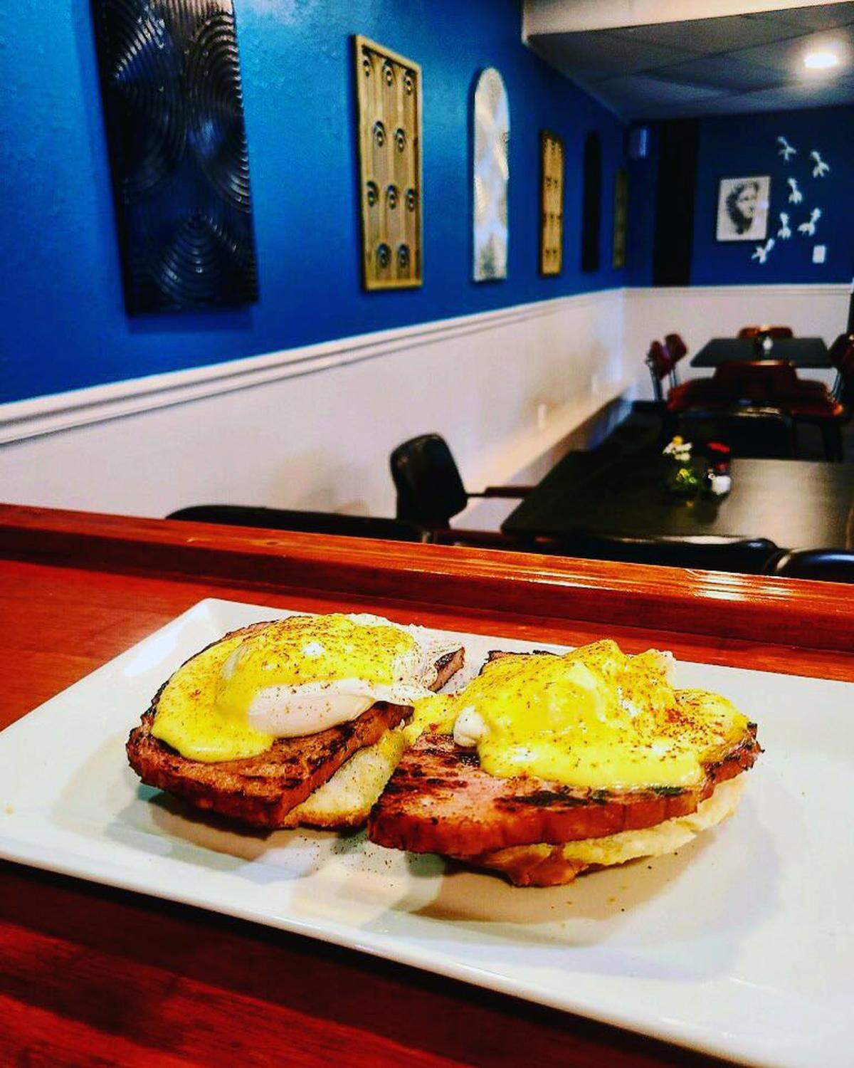 This is the Eggs Benedict at Toasted restaurant in Columbus, Georgia.