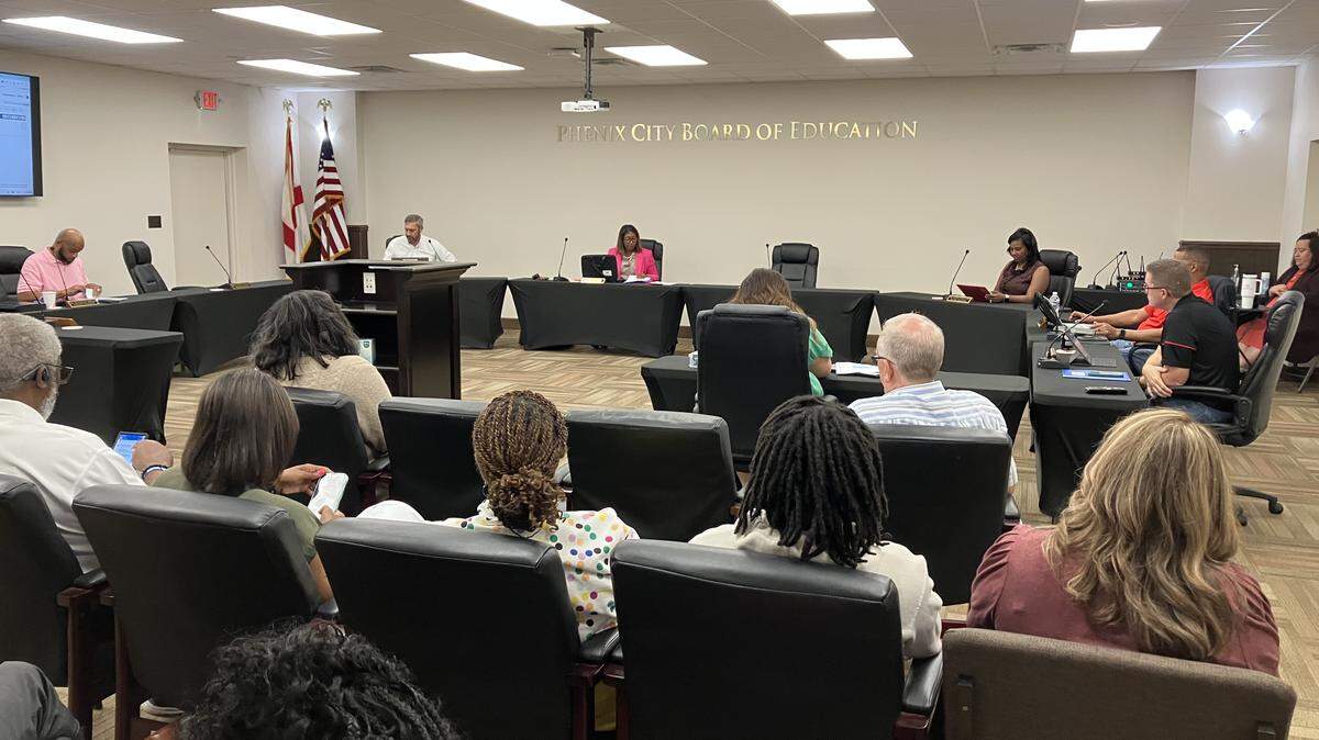 The Phenix City Board of Education meets Sept. 2, 2025.