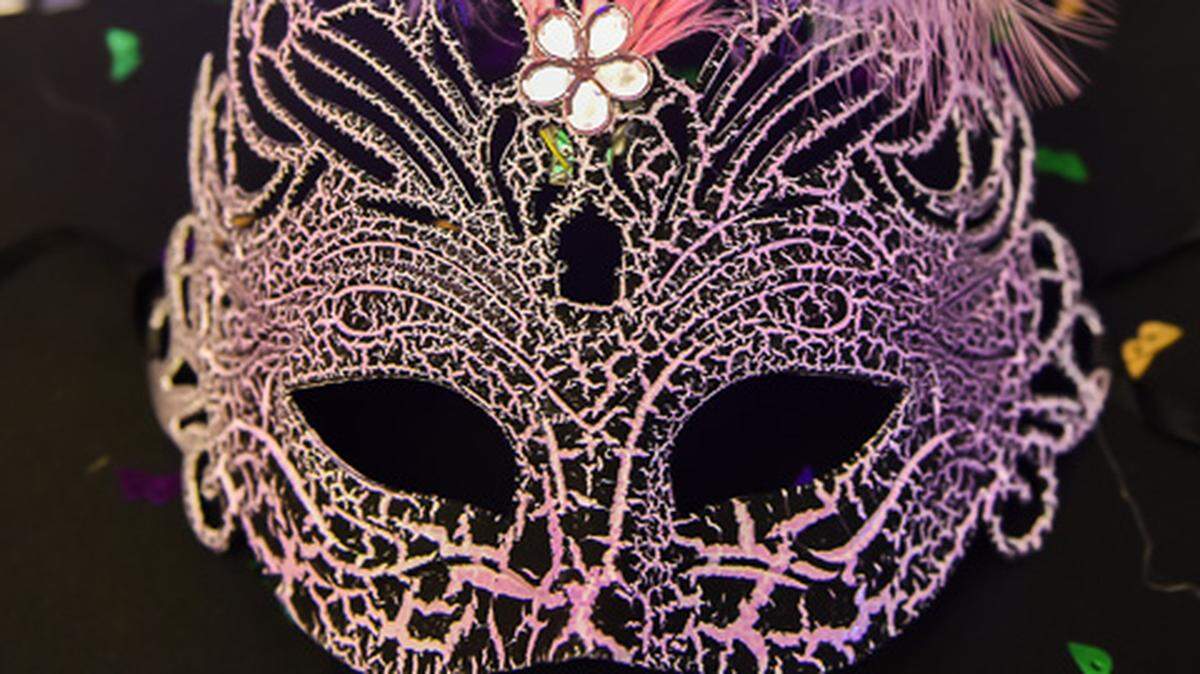 Part of a masquerade costume sits on a table at the Columbus Trade Center New Year’s Eve Party in 2018. 2022 is almost here, and there are multiple events happening in Columbus to help ring in the new year.