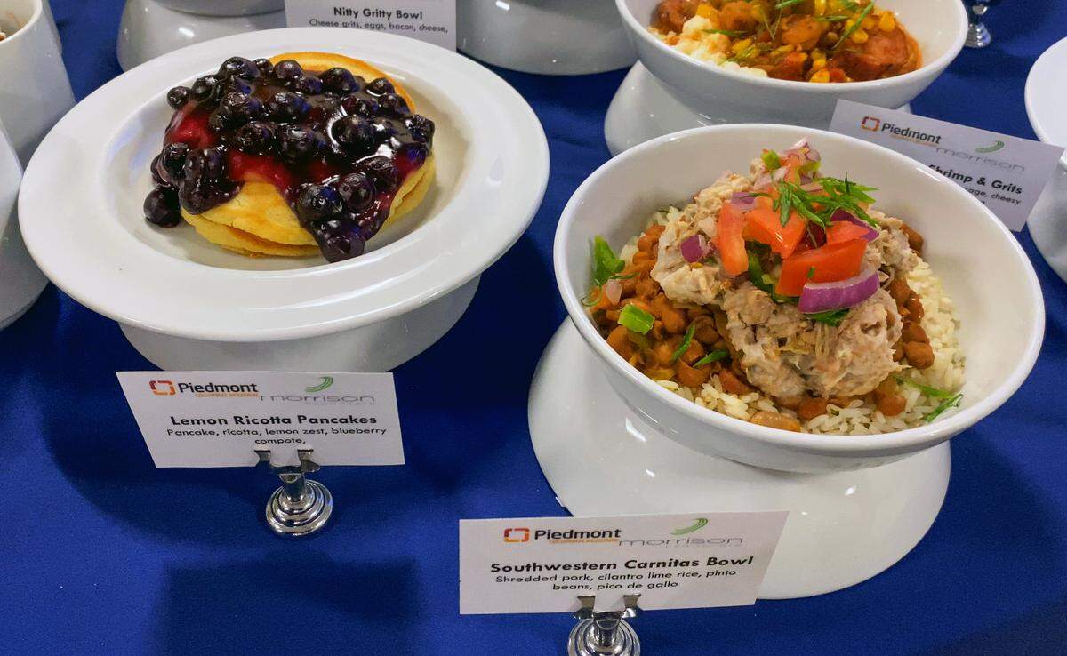 Piedmont Columbus Regional recently overhauled the menu and food options for patients. Among the new options are Lemon Ricotta Pancakes and a Southwestern Carnitas Bowl,