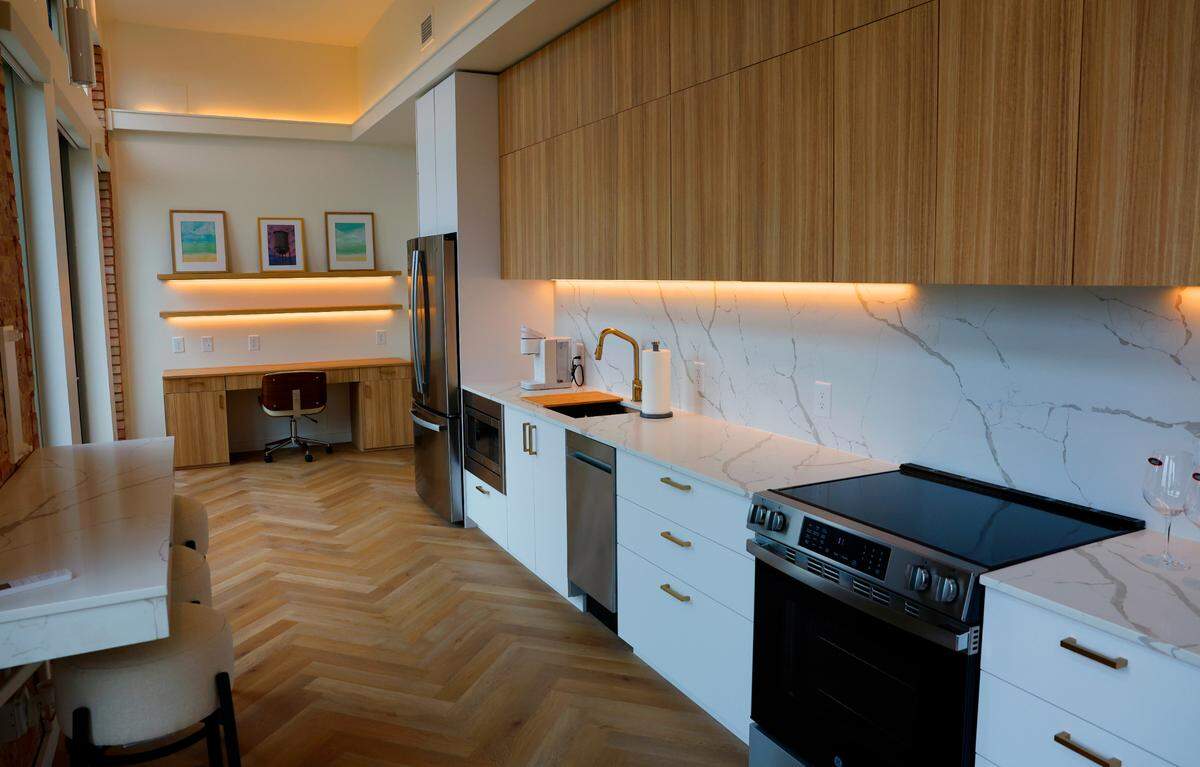 The Rialto Residences in Columbus features 10 one-bedroom apartments and four two-bedroom apartments. 07/02/2025