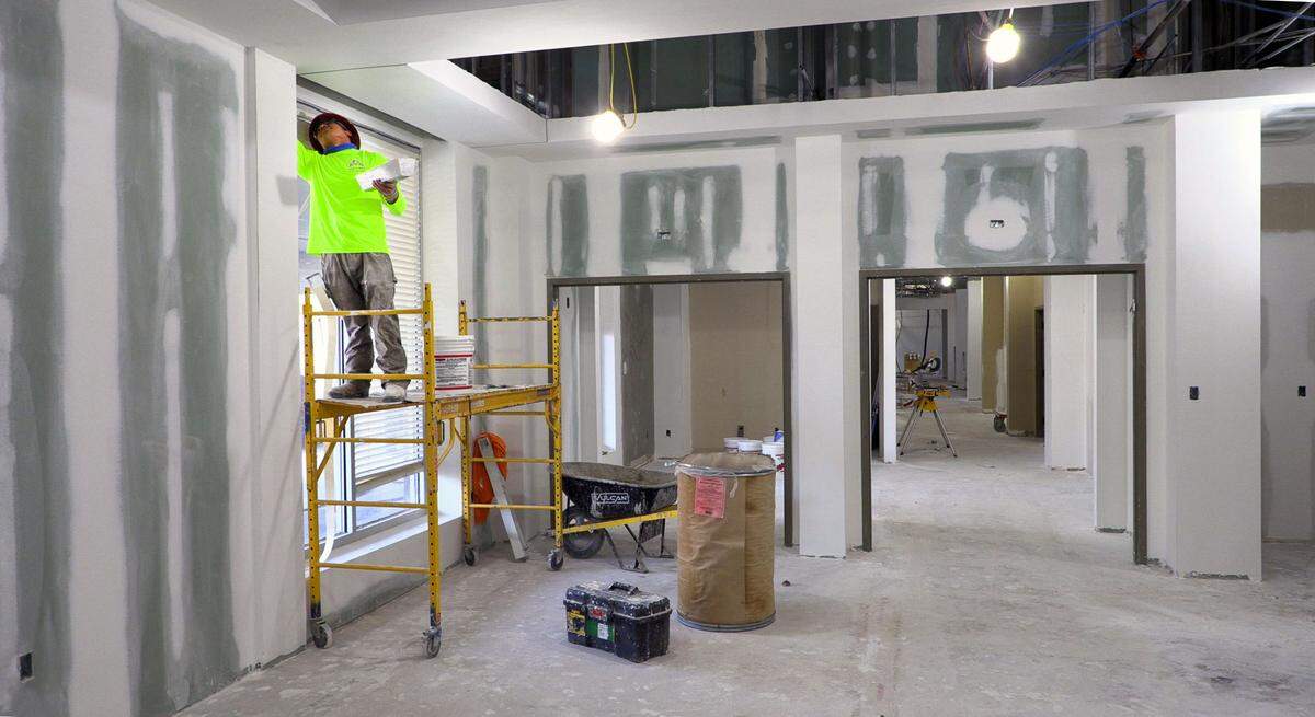 A major renovation of the former Doctors Hospital building in Columbus, Georgia is well underway, transforming it into the Bill and Olivia Amos Children’s Hospital. 04/08/2024