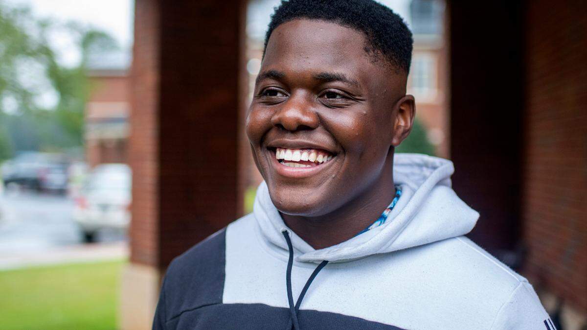 Ayomide Oloyede at Brookstone High School on September 16, 2020 in Columbus.