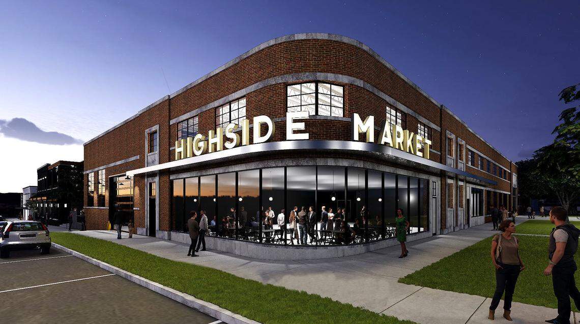 This is a rendering of the Highside Market 211 building in Columbus, Georgia.