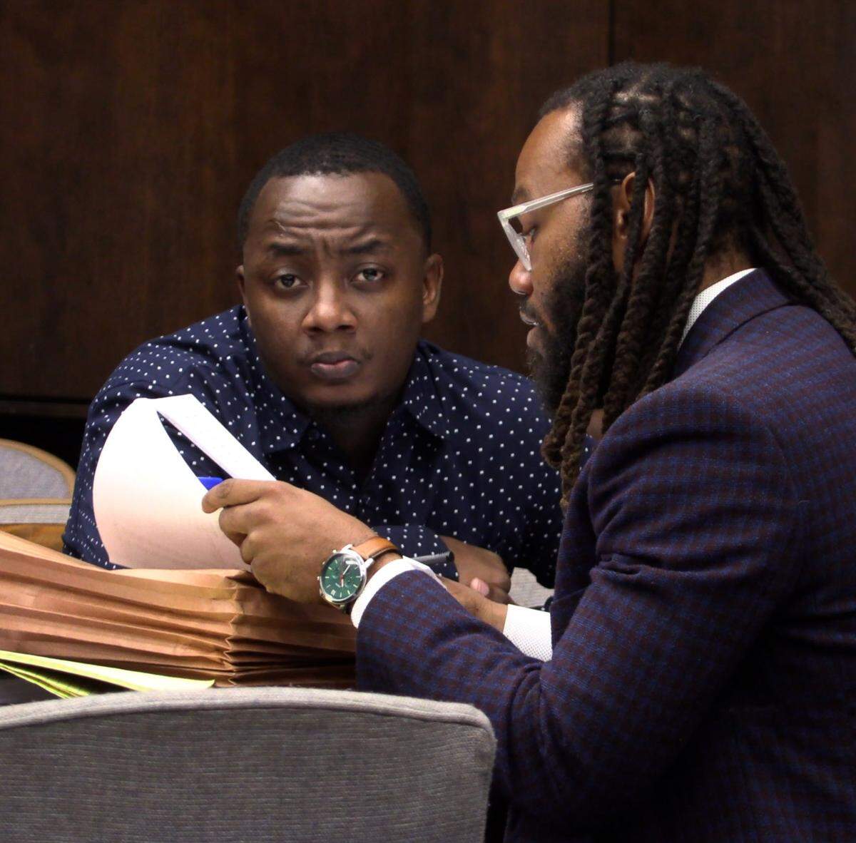 Defense attorney William Kendrick, right, is representing Homer Upshaw. 10/31/2023