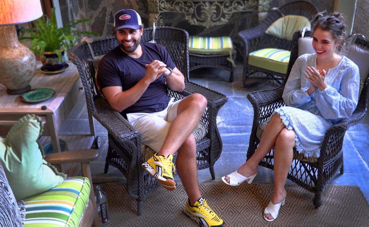 Gabe Pippas,left, was the gaffer, and his sister Grace Pippas, was a supporting actor, on an independent feature film by Mustard Seed Entertainment titled “The Inheritance” that wrapped this month after 17 days of shooting at an antebellum home in the Upatoi community of northeast Columbus, Georgia.