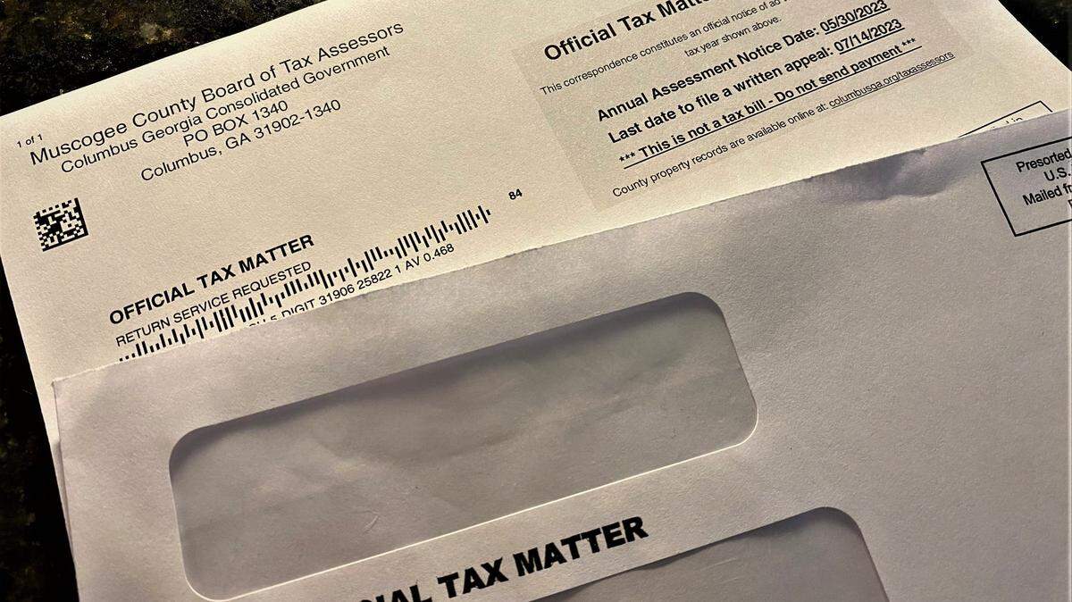 Muscogee County property tax assessments go out in the spring for payments in the fall. 