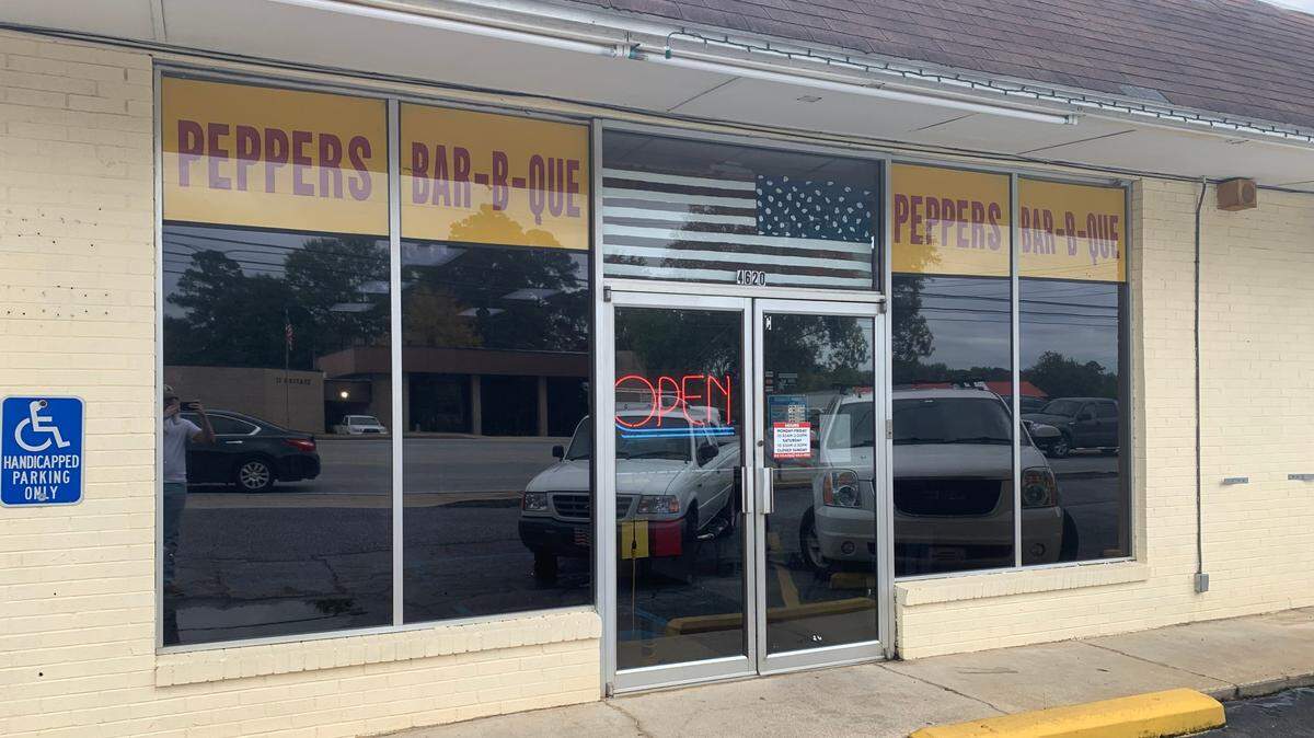 Peppers Bar-B-Que located on Warm Springs Road.
