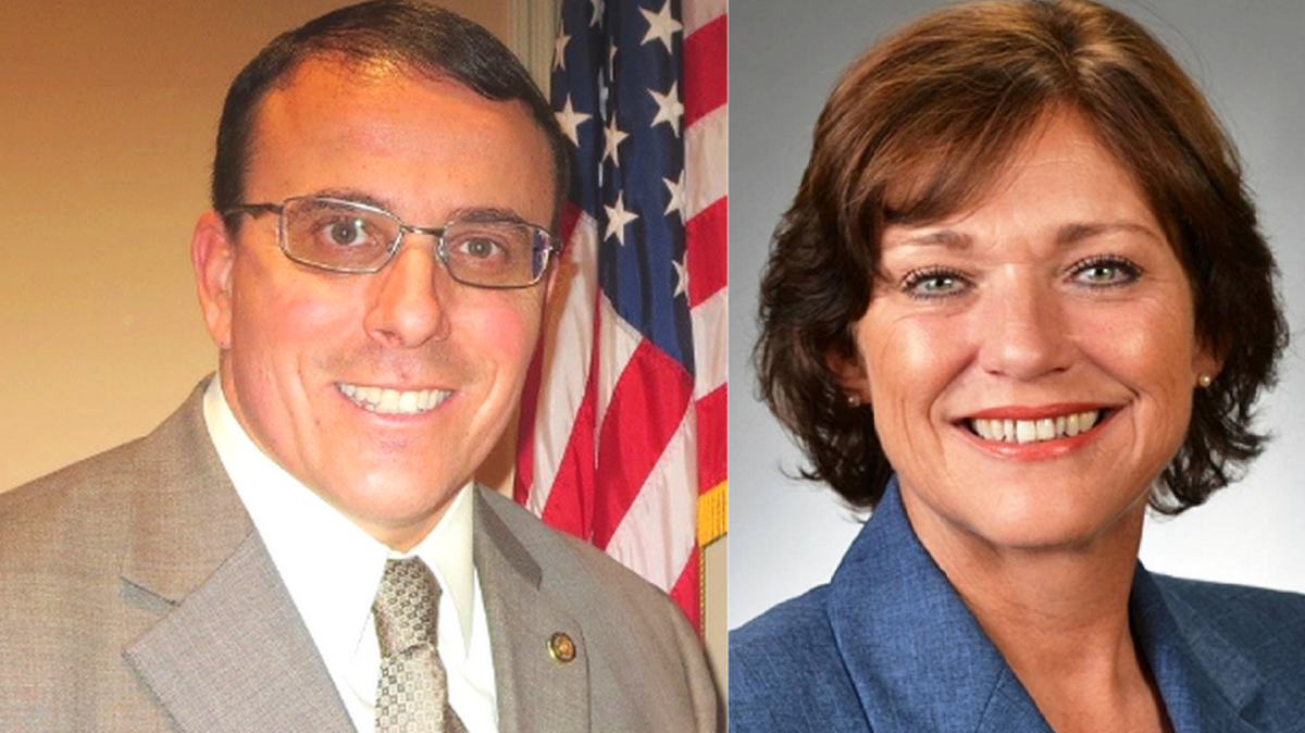 John Darr, left, and Donna Tompkins, right, will face off in a Dec. 6 runoff for Muscogee sheriff. Unofficial results Wednesday morning had Tompkins leading with 29,686 votes to Darr’s 21,517, or 44 percent to 32 percent.