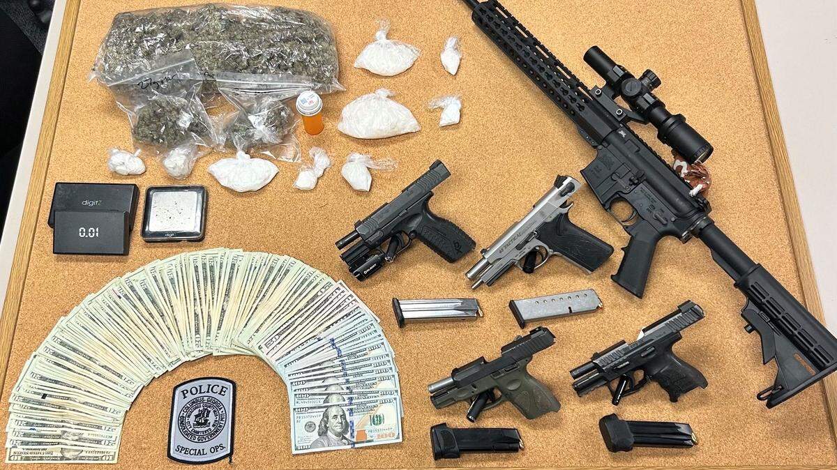 A man has been taken into custody on multiple drug and gun charges following a joint operation between Columbus police, ATF, and the DEA.