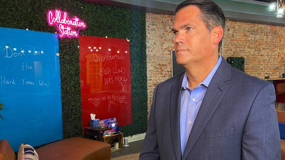 Georgia governor candidate shares opinion about data centers in Columbus visit