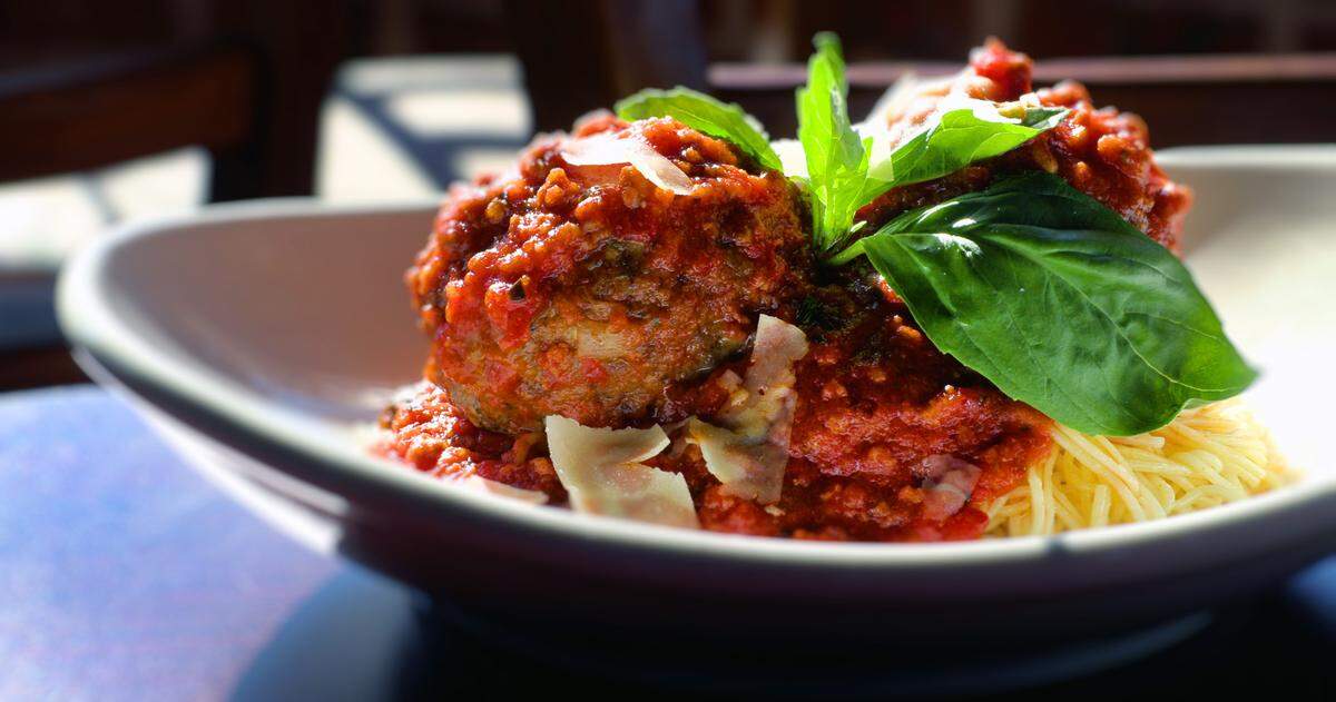Spaghetti and Nonna’s Meatballs is one of the dishes on the menu at Giovanna’s Pizzaria and Restaurant in Phenix City, Alabama.