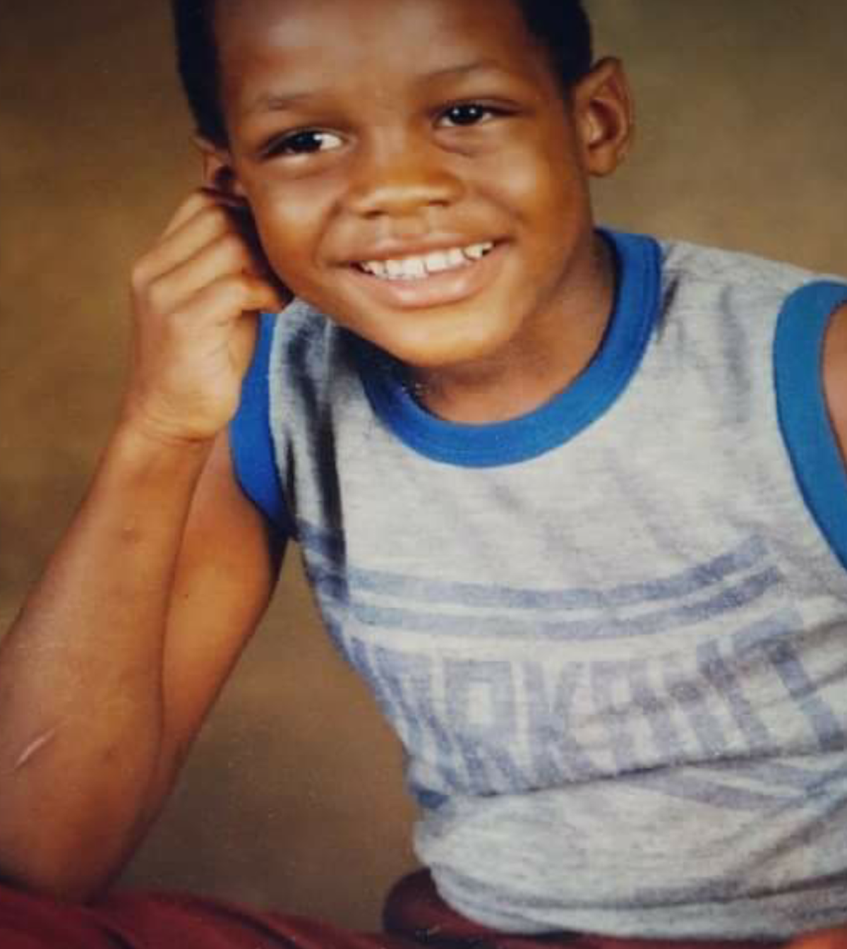 Jerome Lawson, the owner of Twist Skillit food truck, as a child.