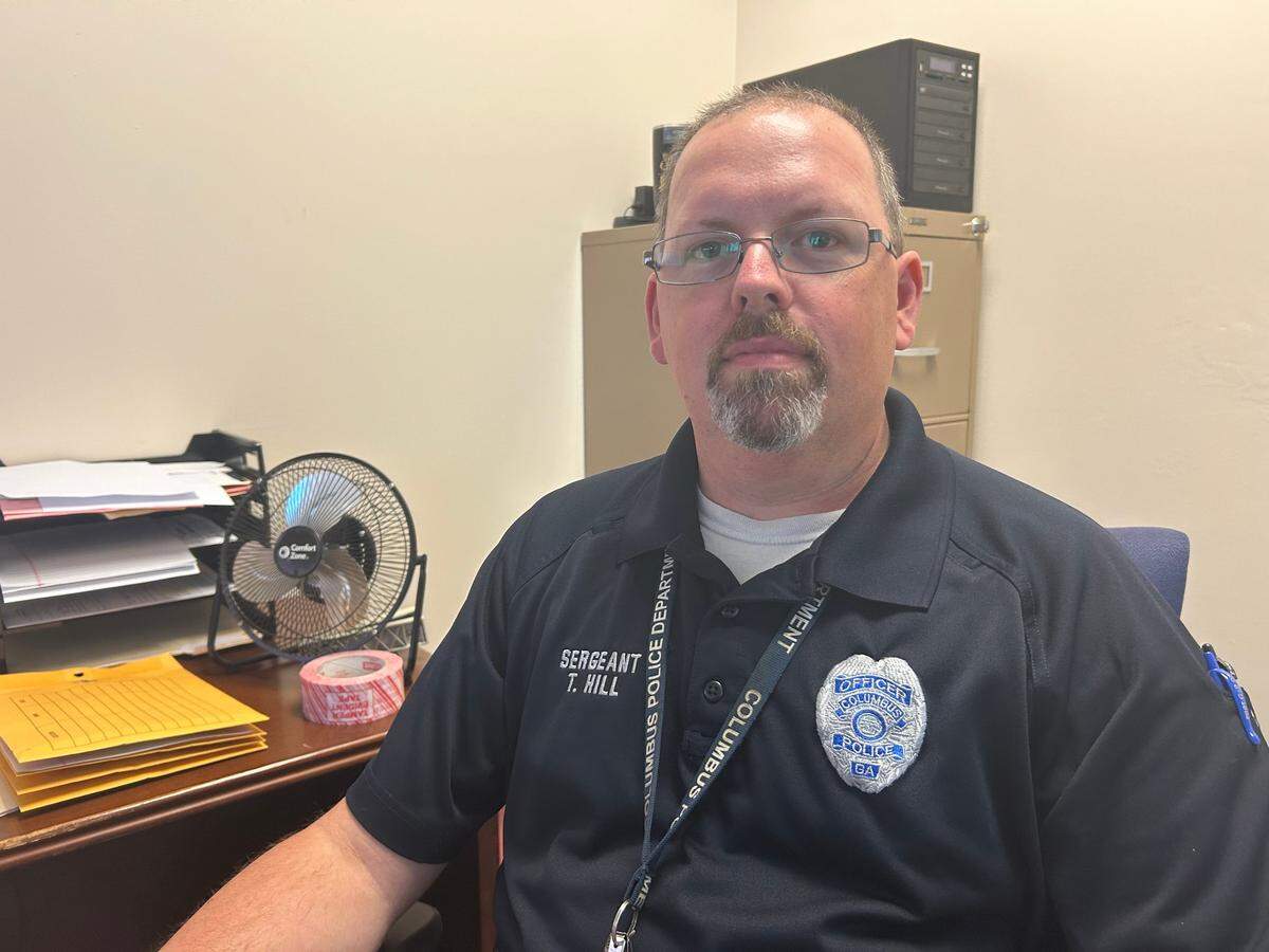 A picture of Sgt. Thomas Hill with the Columbus Police Department’s Special Victims Unit.
