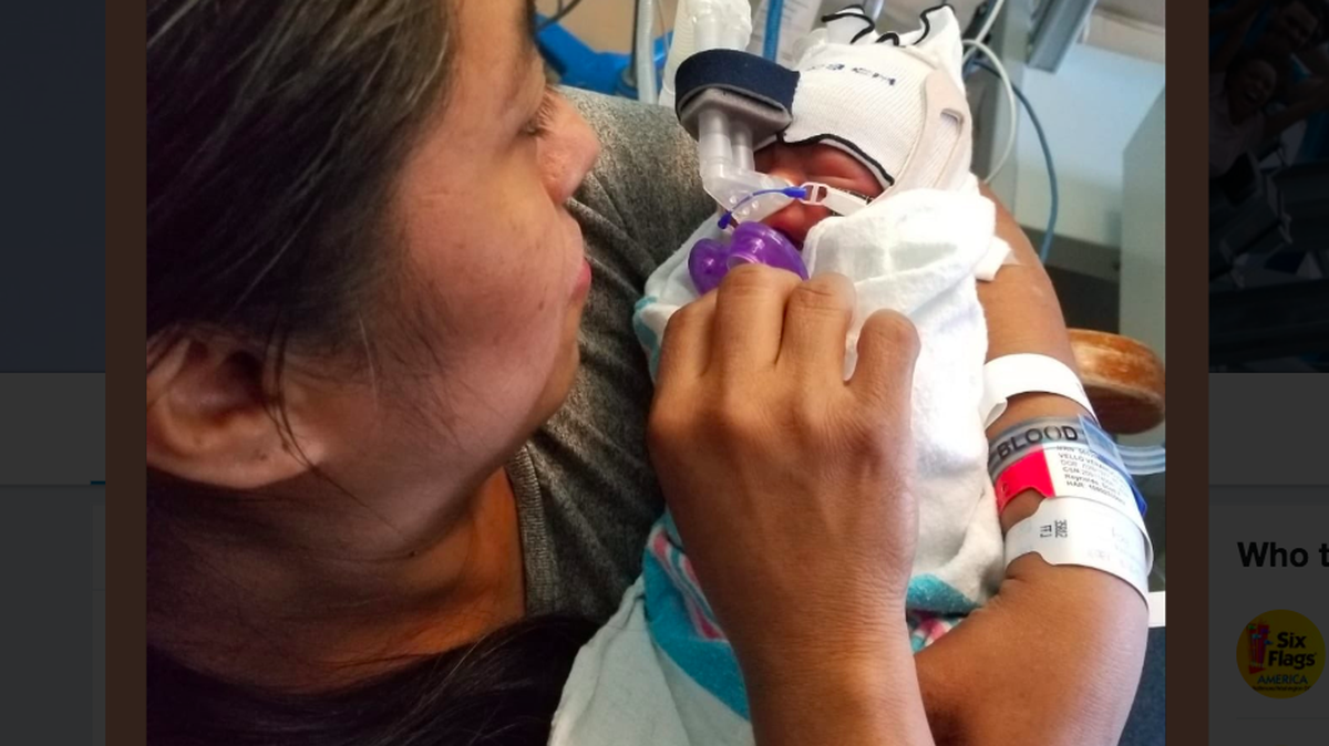 A  mom gave birth to a baby boy, Mathew, at the Six Flags Over Georgia theme park on July 23. It was the second baby born at the park in more than 50 years. The mom and son will have free admission to all Six Flags parks for life, the park said.