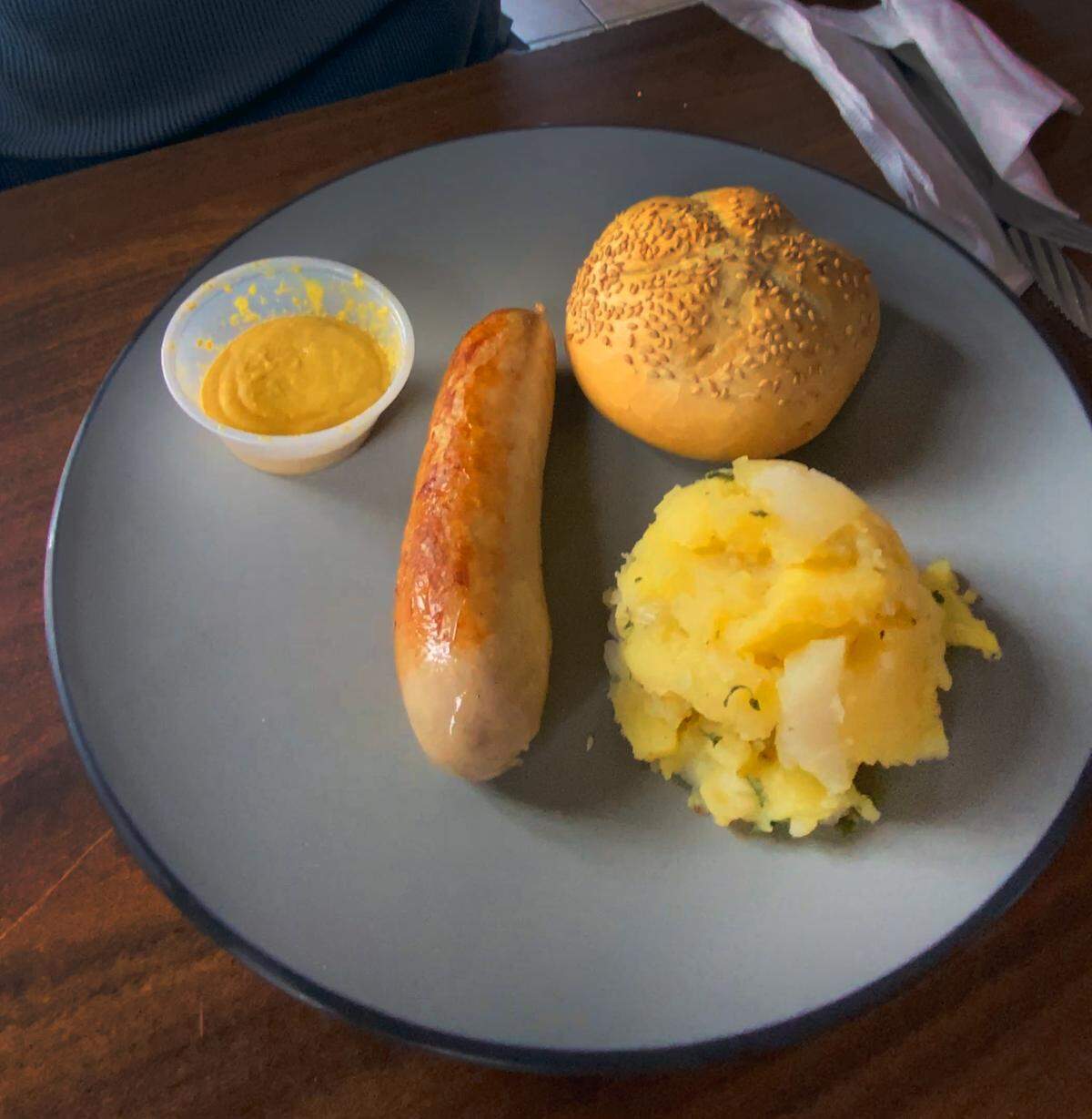 Ledger-Enquirer reporter Kelby Hutchison tried some German food, including the traditional German bratwurst and German potato salad served with German mustard and a German bread roll, at The Schnitzel Lot/German Food Gifts & More in Phenix City.