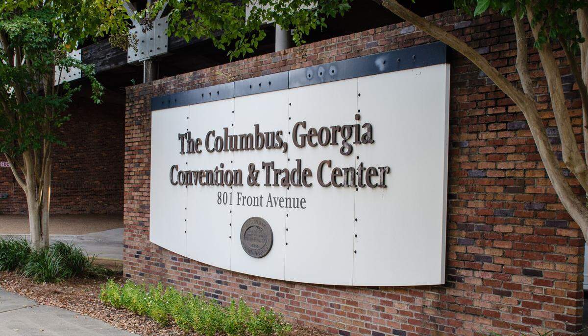 The Columbus Convention & Trade Center is at 801 Front Ave., along the Chattahoochee River.