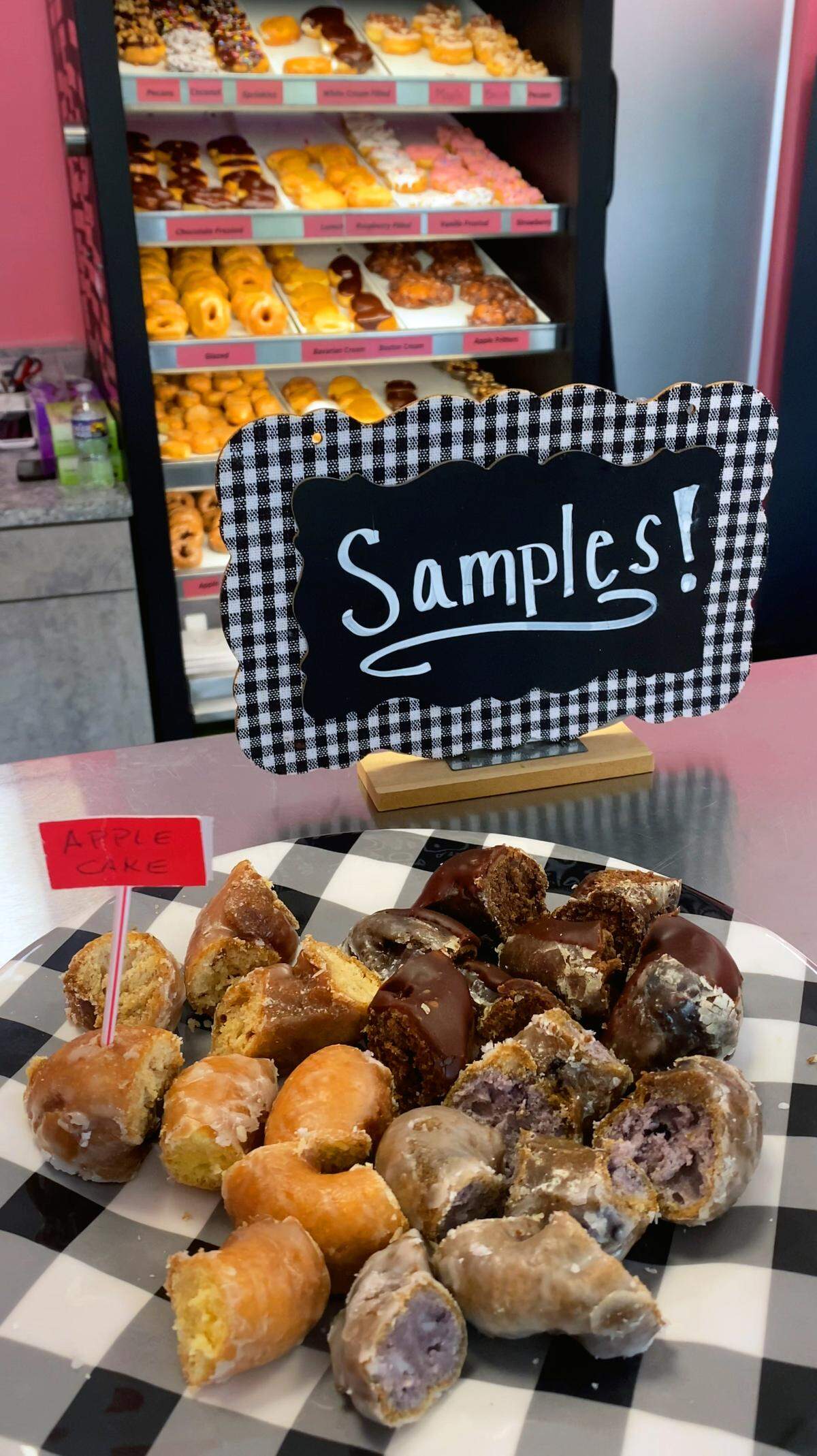 Columbus’s Best Donuts, 1807 Wynnton Road in Columbus, offers samples for customers who are unsure what to order. 06/04/2025