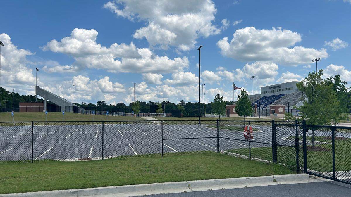 A photo of the exterior of Odis Spencer Stadium located at Cusseta Road.