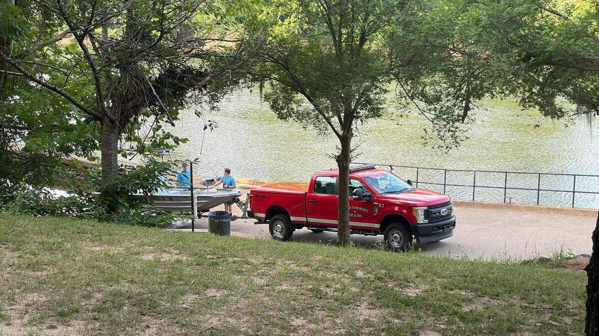 Two Columbus Fire & EMS boats were on the raft launch behind the Columbus Convention and Trade Center Thursday around 9:30 a.m.