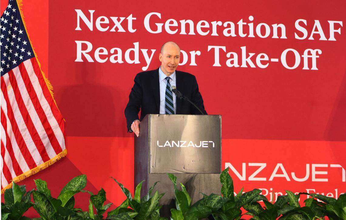 U.S. Deputy Secretary of Energy David Turk called today’s milestone a big deal. During Wednesday’s opening day at LanzaJet Freedom Pines Fuels in Soperton, Georgia. 01/24/2024