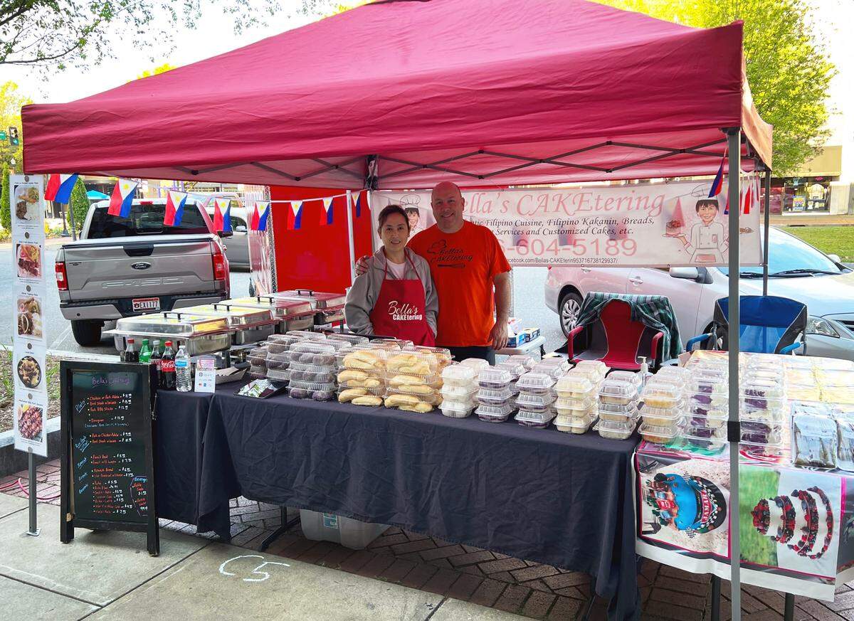 Rachelle and Chuck Williams are owners of Bella’s CAKEtering Filipino Cuisine & Bakeshop in Columbus, Georgia. They have been vendors at Market Days in downtown Columbus, Georgia for several years. 08/11/2023