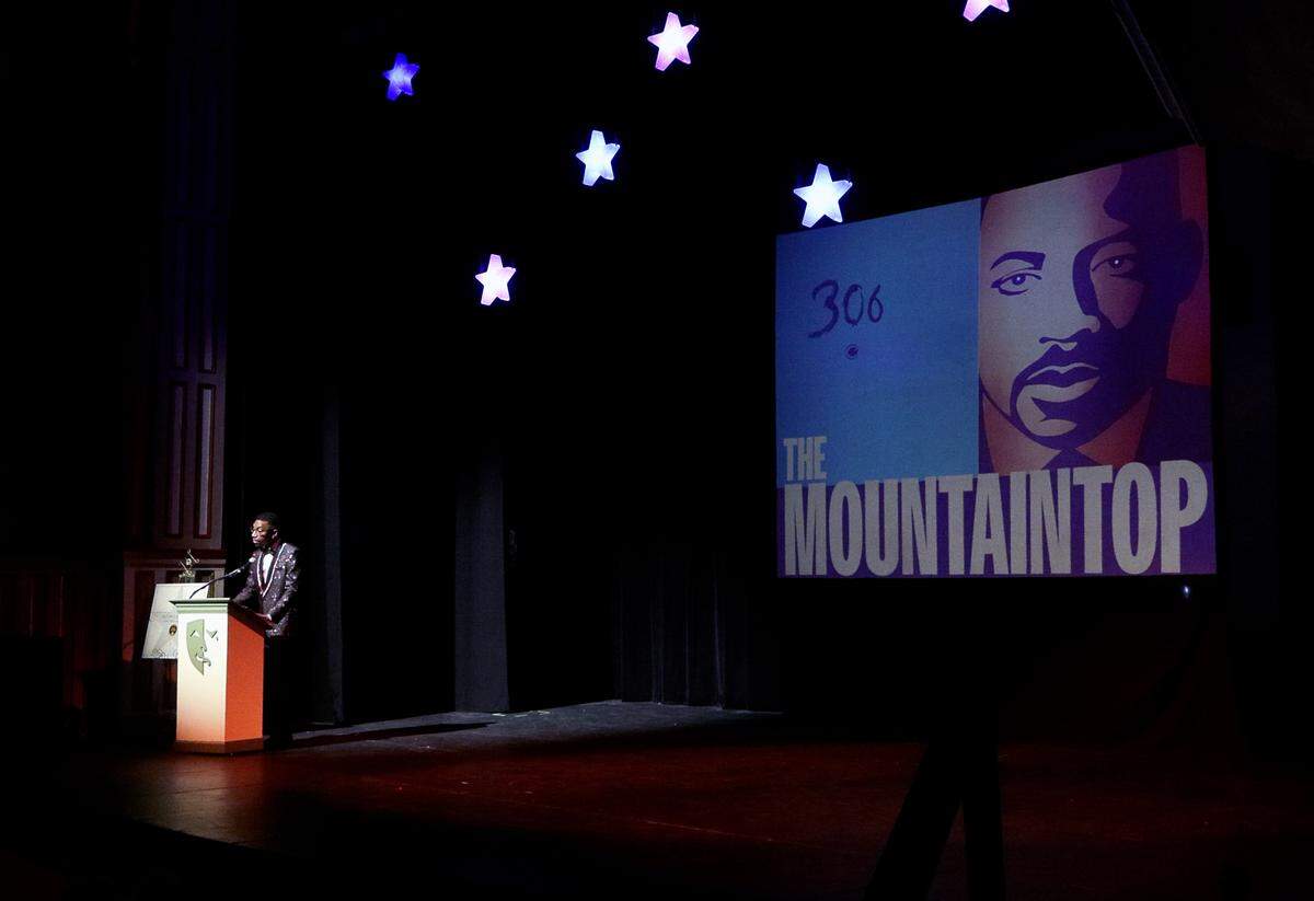 Keith McCoy, artistic director at the Springer Opera House in Columbus, announces March 12, 2026, that “The Mountaintop” will be part of the 2026–27 season.