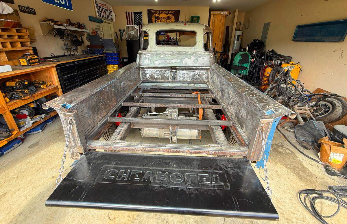 Eston Smith has a growing YouTube channel, documenting the transformation of his next vehicle, a Chevy 3100 truck, into an electric vehicle.