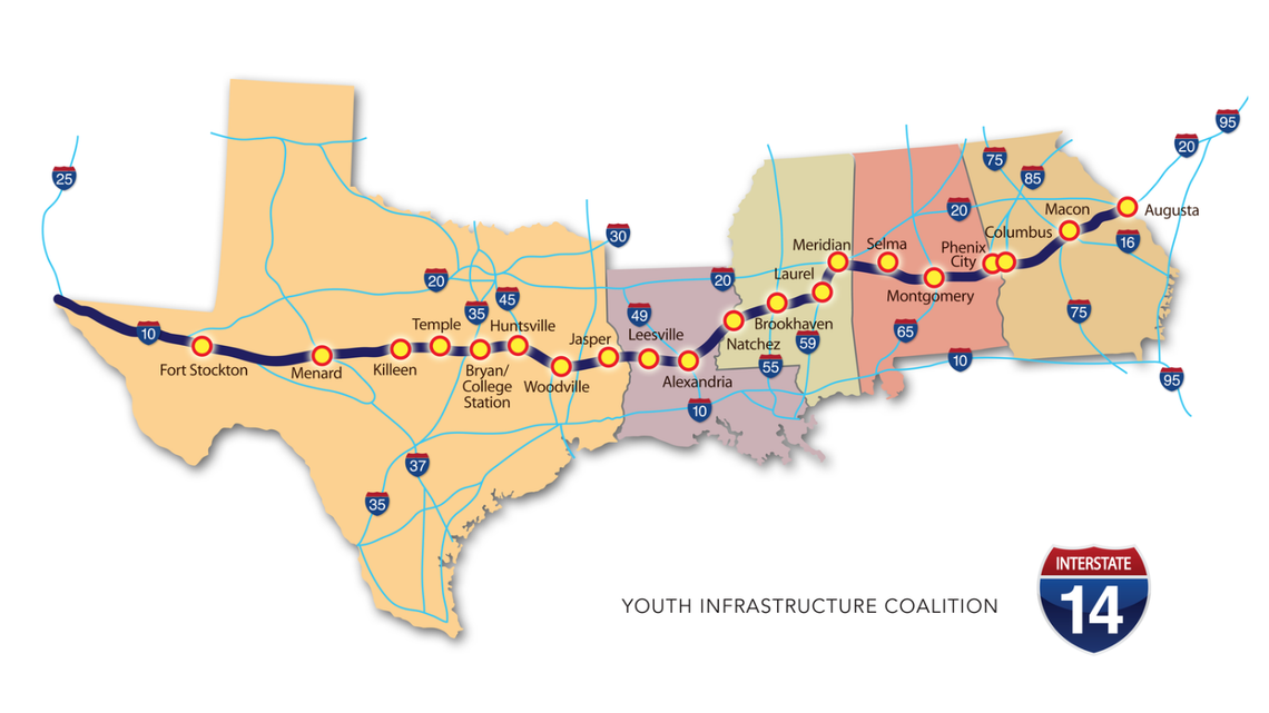 Talk of I-14 through Columbus grows – but it’s still just talk