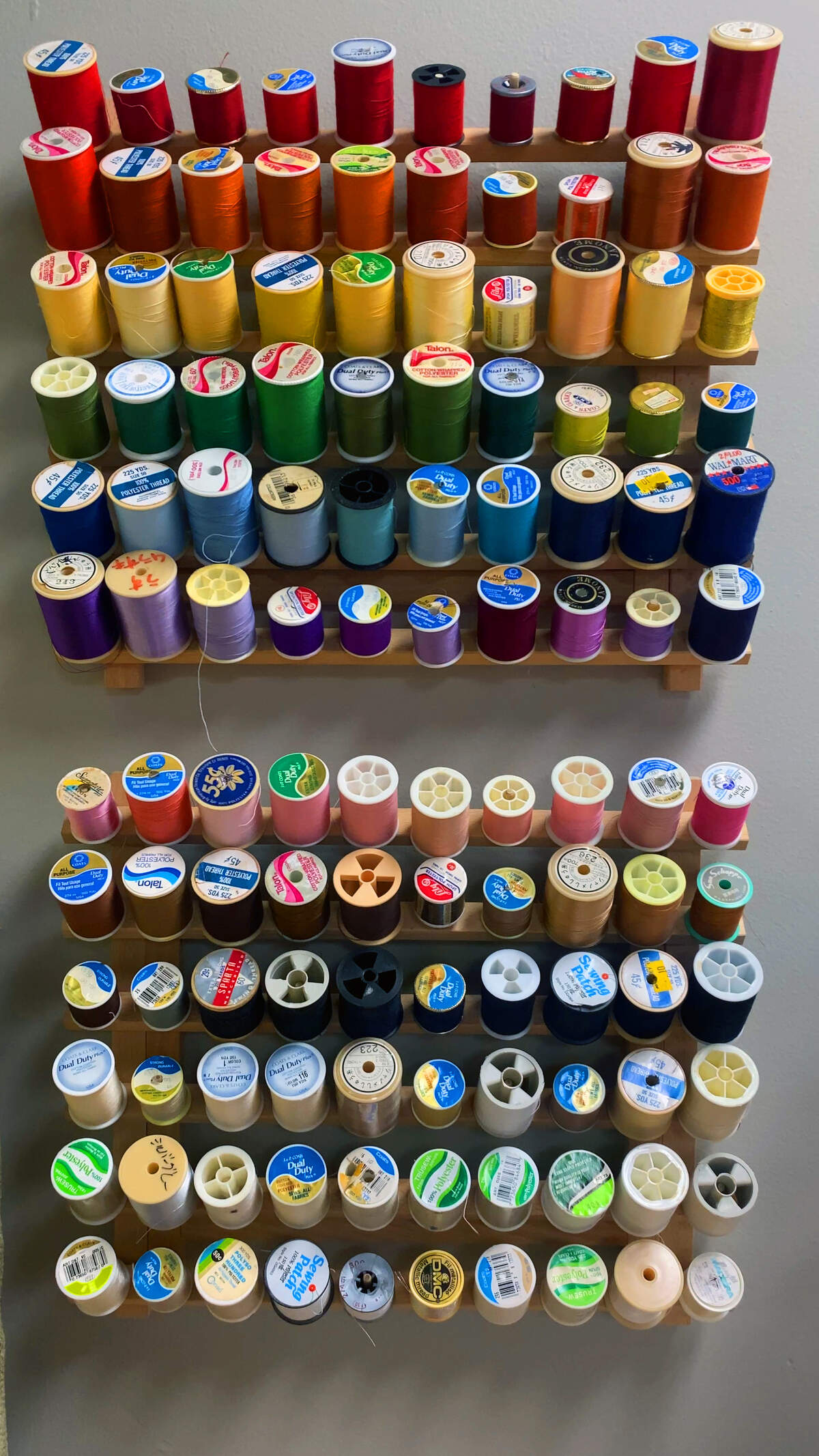 Sticker & Stamp has a wide selection of secondhand craft supplies, pictured Jan. 8, 2026. The store is at 2109 Wynnton Road in Columbus.