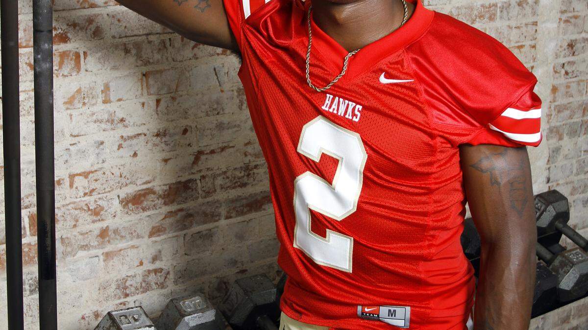 ROBIN TRIMARCHI rtrimarchi@ledger-enquirer.com 
 2013 Dandy Dozen: Justin Crawford - Hardaway High junior running back. 08.04.13