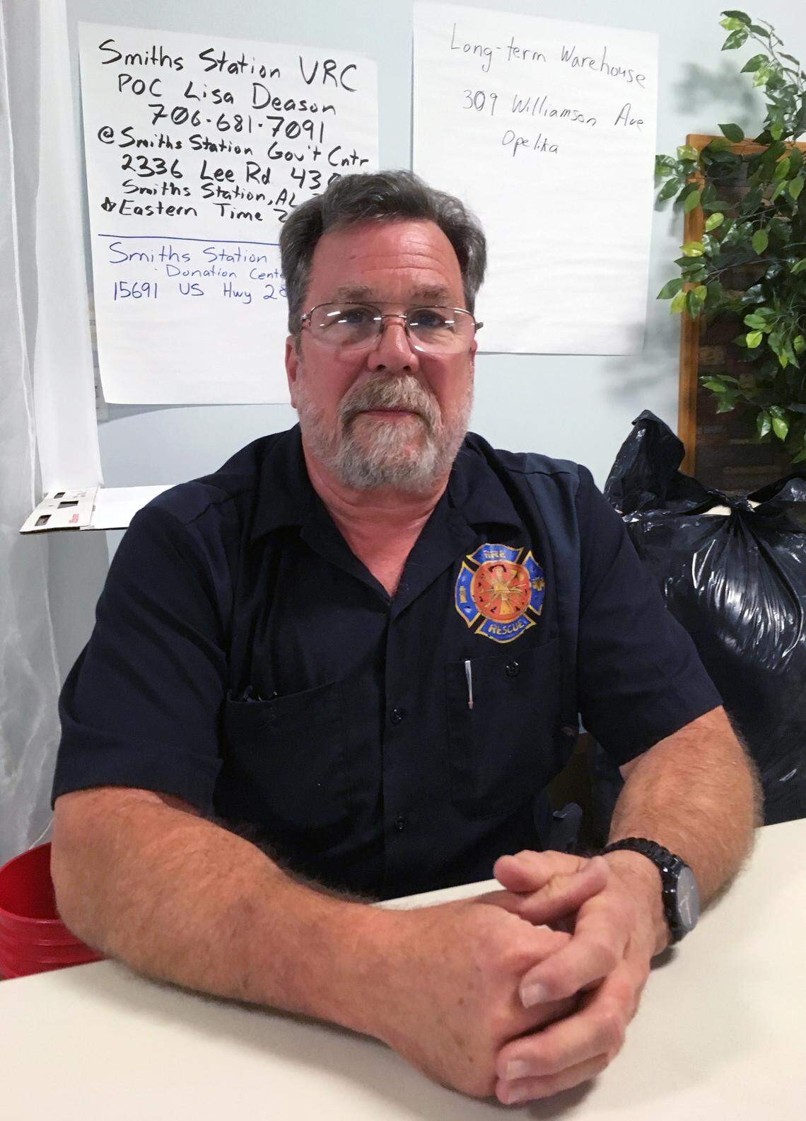 Mike Holden is chief of the volunteer fire department in Beauregard, Alabama. The community of Beauregard, Alabama is in the very early stage of recovering from the devastating tornadoes that ripped through the area March 3, killing 23 people and causing devastating damage to homes and property across Lee County.