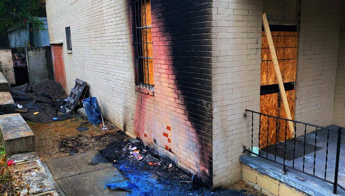 Fire recently damaged 24th Street Missionary Baptist Church, located at 400 24th Street in Columbus, Georgia. 11/04/2024