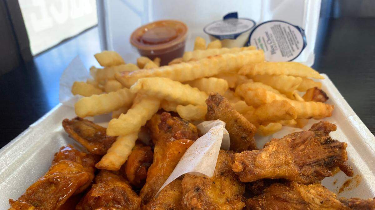 A plate of wings at Wing Master on Veterans Parkway in Columbus, Ga.
