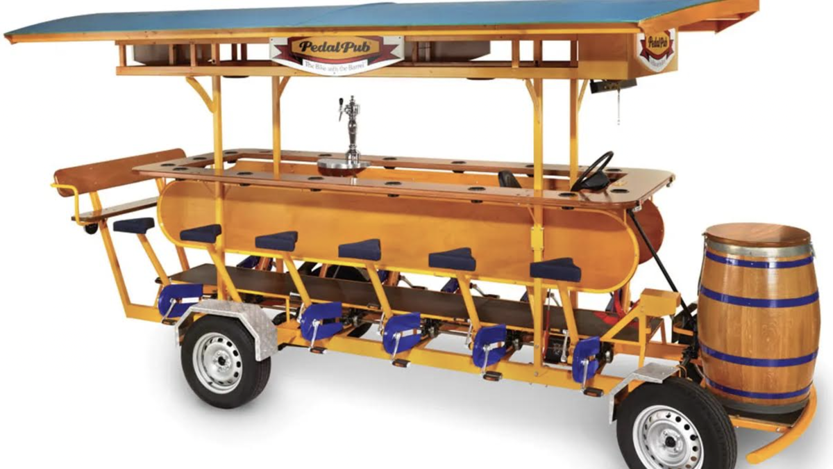 Pedal Pub bike.